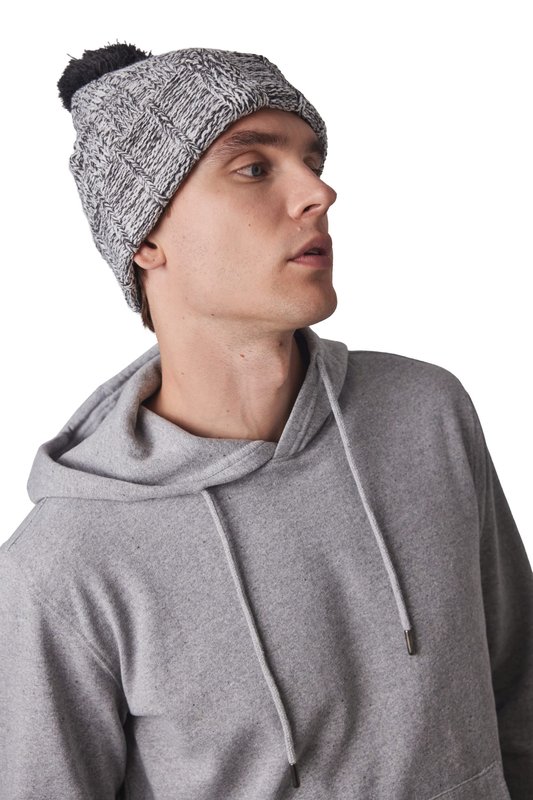 Bonnet à pompon avec revers – Image 5