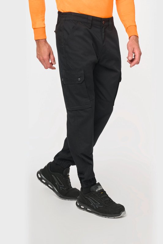Pantalon cargo unisexe avec bas élastiqué