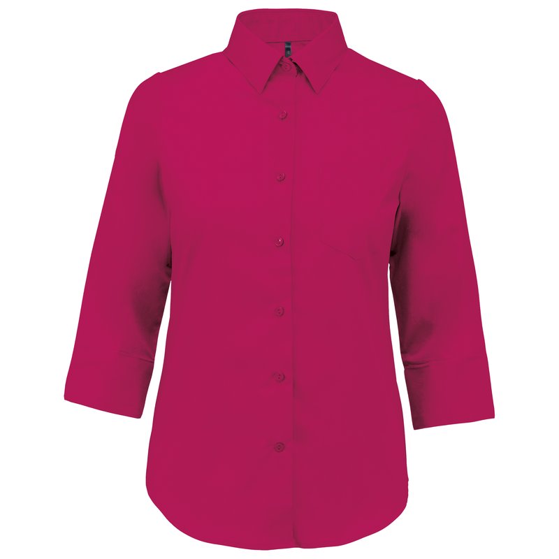 Chemise popeline polycoton manches 3/4 entretien facile femme – Image 10