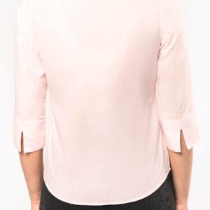 Chemise popeline polycoton manches 3/4 entretien facile femme