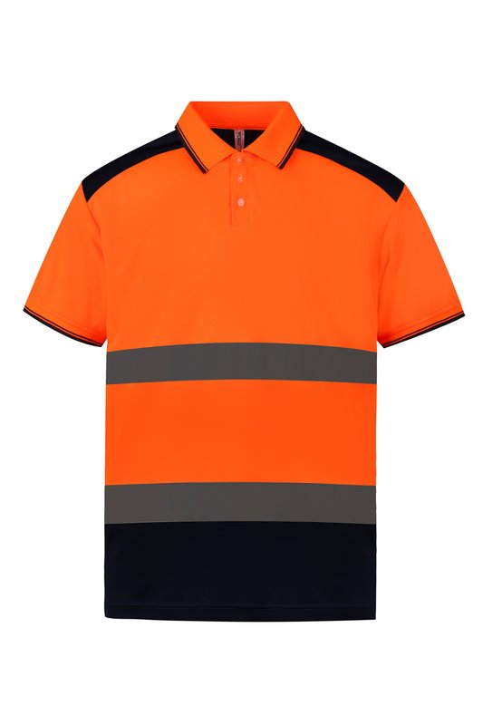 Polo bicolore haute visibilité – Image 9
