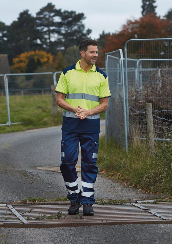 Polo bicolore haute visibilité – Image 4