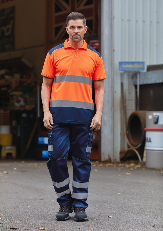 Polo bicolore haute visibilité – Image 3