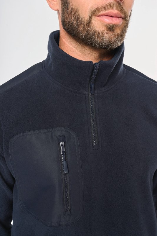 Polaire écoresponsable col zippé unisexe – Image 14