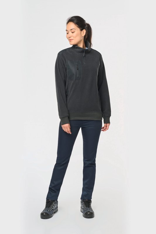 Polaire écoresponsable col zippé unisexe – Image 6