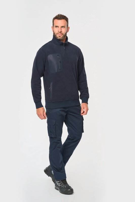 Polaire écoresponsable col zippé unisexe – Image 11