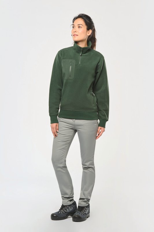 Polaire écoresponsable col zippé unisexe – Image 32