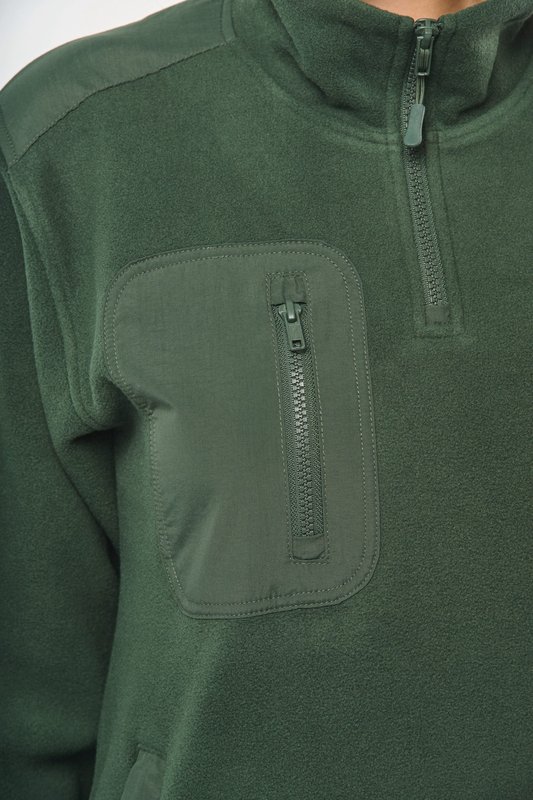 Polaire écoresponsable col zippé unisexe – Image 30