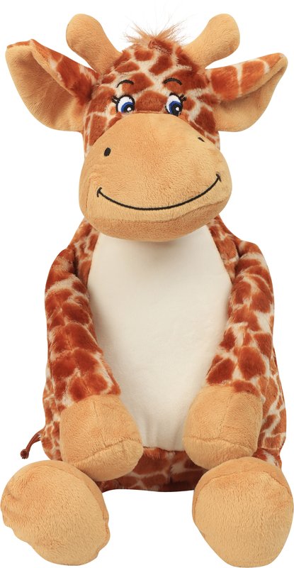 Peluche zippée Girafe