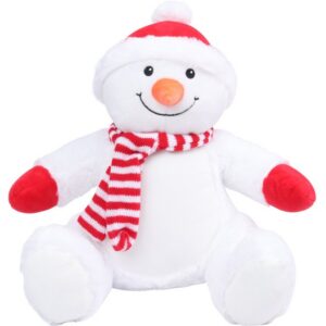 Peluche zippée bonhomme de neige
