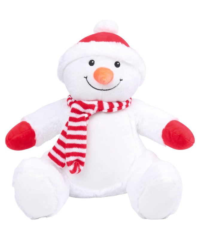 Peluche zippée bonhomme de neige – Image 2