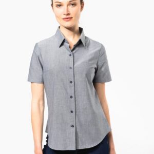 Chemise Oxford manches courtes femme