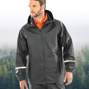 Veste imperméable Prism PU avec bandes réfléchissantes