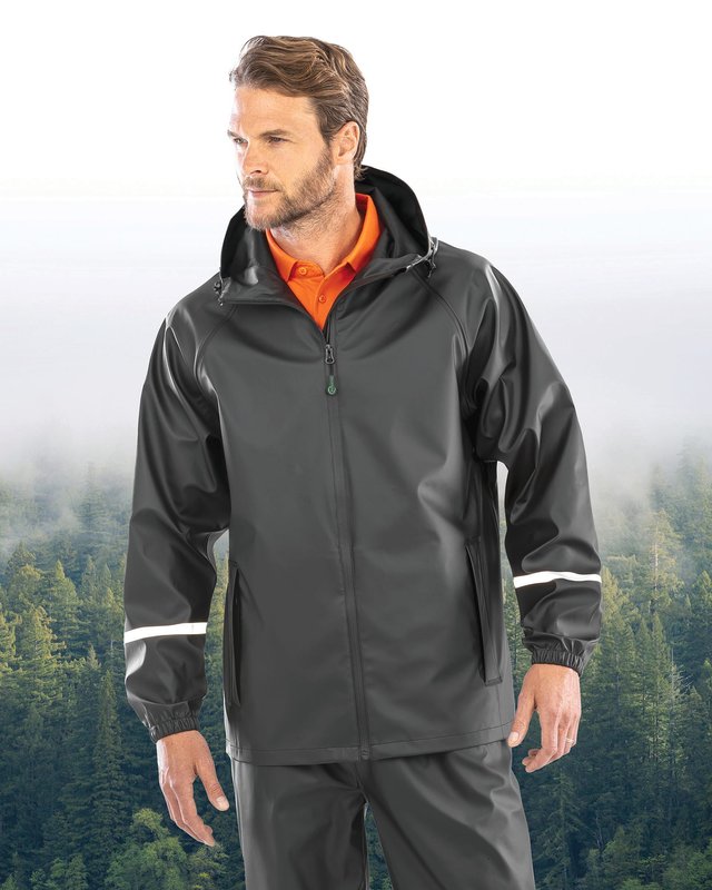 Veste imperméable Prism PU avec bandes réfléchissantes