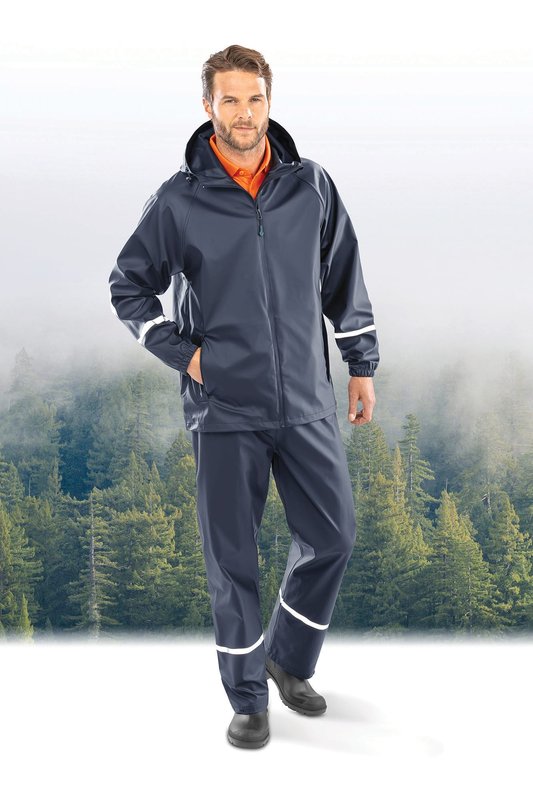 Veste imperméable Prism PU avec bandes réfléchissantes – Image 12