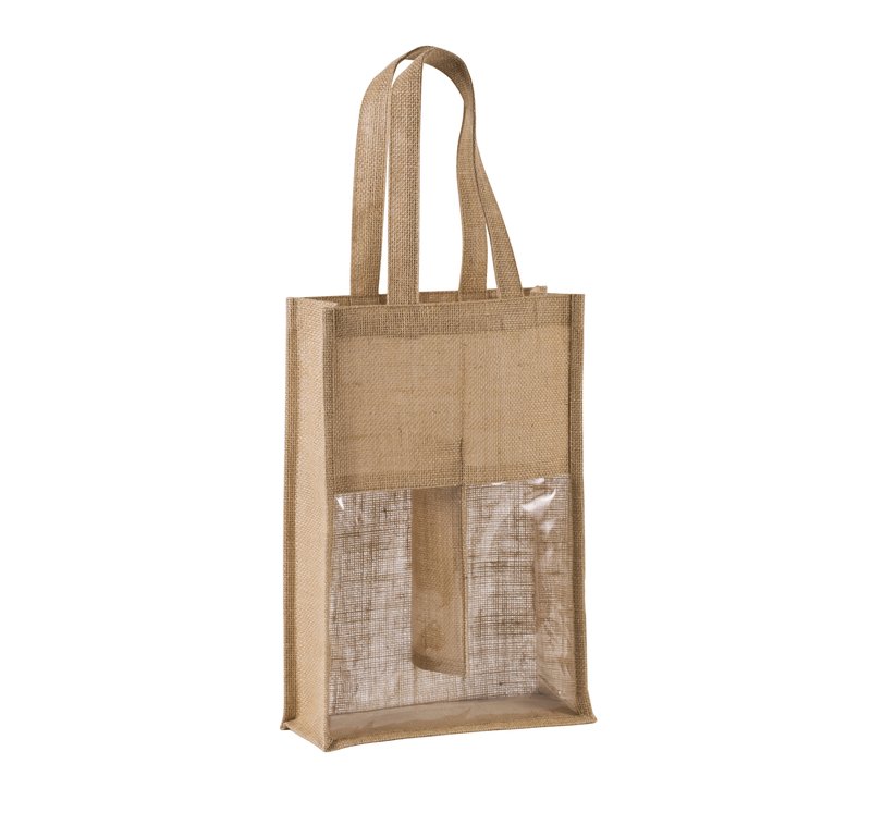 Sac porte-bouteilles en jute – Image 4