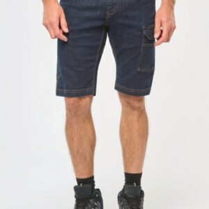 Bermuda denim multipoches homme