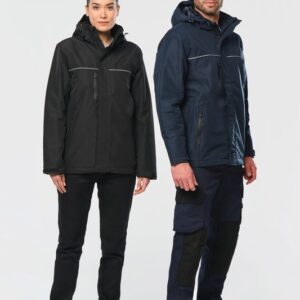 Parka performance à capuche unisexe