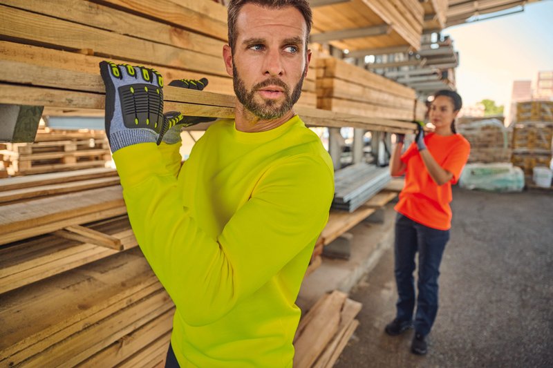 Pantalon cargo unisexe avec bas élastiqué et bande réfléchissante – Image 15