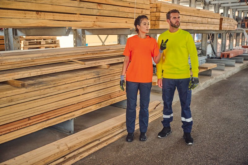 Pantalon cargo unisexe avec bas élastiqué et bande réfléchissante – Image 19