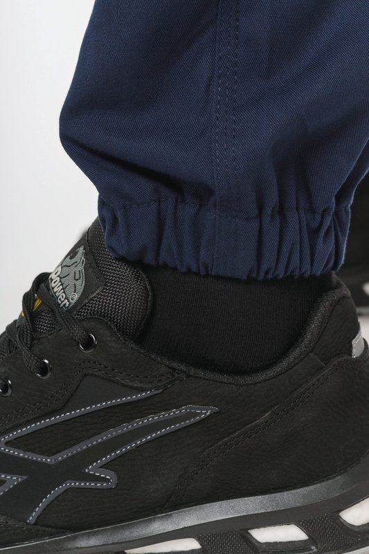 Pantalon cargo unisexe avec bas élastiqué et bande réfléchissante – Image 11