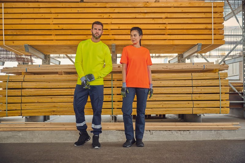 Pantalon cargo unisexe avec bas élastiqué et bande réfléchissante – Image 13