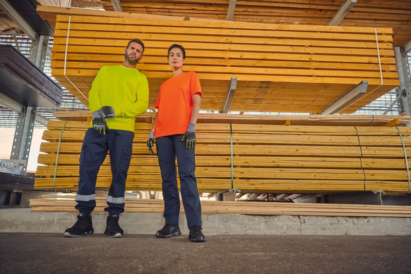 Pantalon cargo unisexe avec bas élastiqué et bande réfléchissante – Image 22