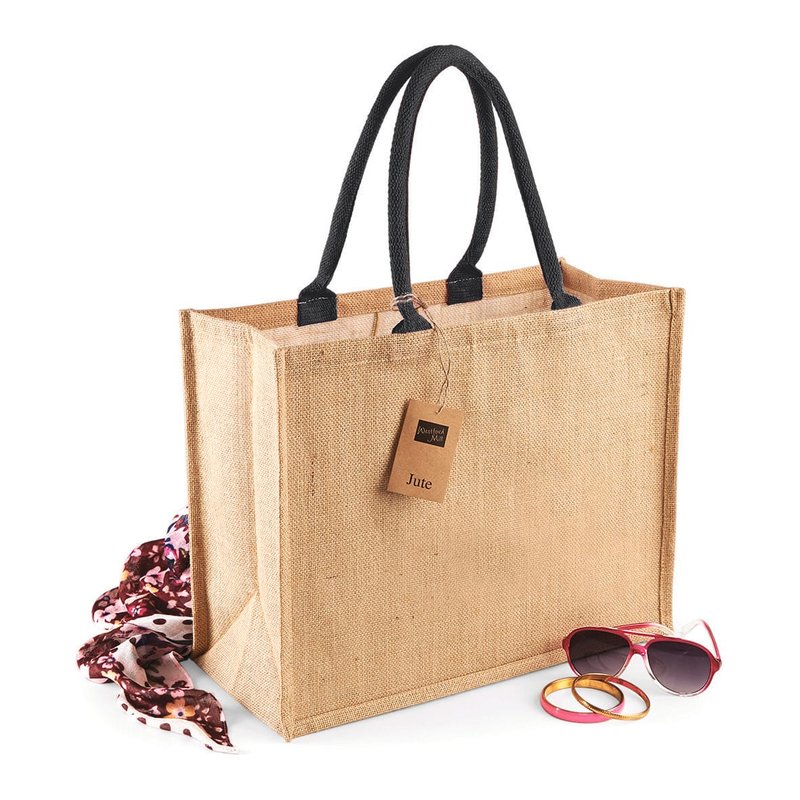 Sac shopping classique en jute – Image 3