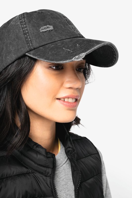 Casquette écoresponsable effet déchiré unisexe – Image 3