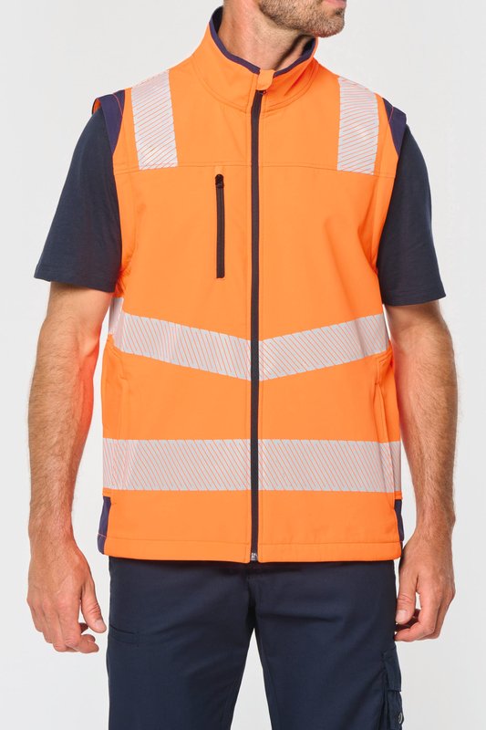 Veste softshell de sécurité recyclée avec manches détachables unisexe – Image 17