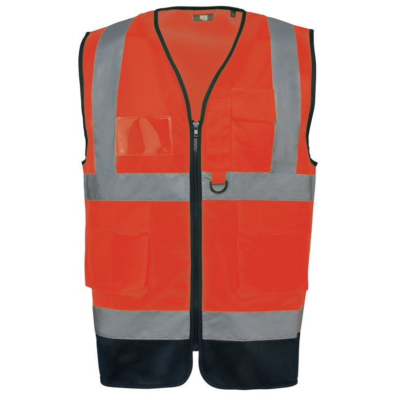 Gilet de sécurité haute visibilité recyclé avec zip unisexe – Image 21