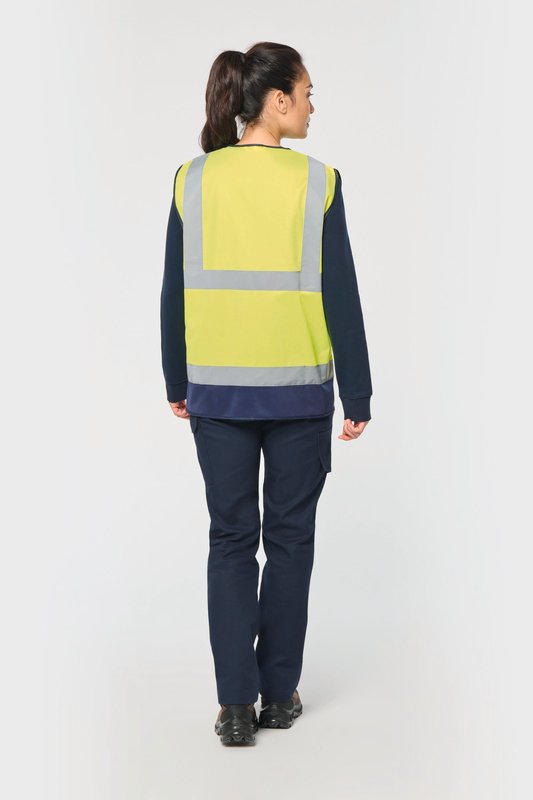 Gilet de sécurité haute visibilité recyclé avec zip unisexe – Image 14