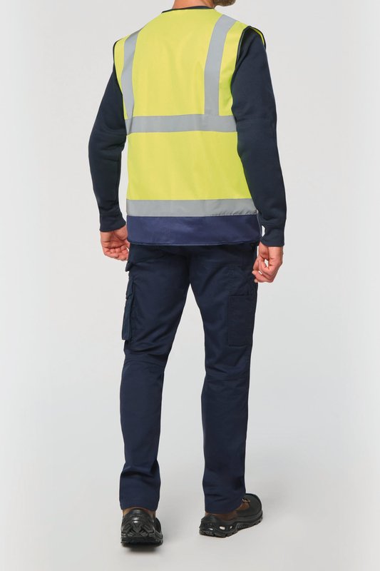 Gilet de sécurité haute visibilité recyclé avec zip unisexe – Image 19