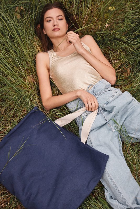 Grand sac de shopping fourre-tout esprit rustique – Image 5