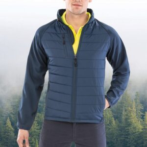 Veste softshell rembourrée black compass recyclée