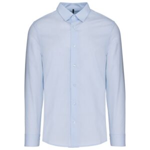 Chemise popeline manches longues homme