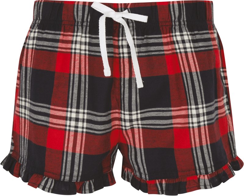 Short femme à motif tartan