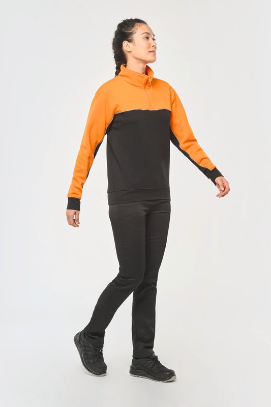 Sweat-shirt écoresponsable col zippé unisexe – Image 22