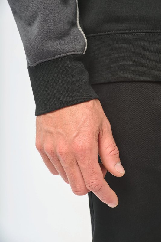 Sweat-shirt écoresponsable col zippé unisexe – Image 12