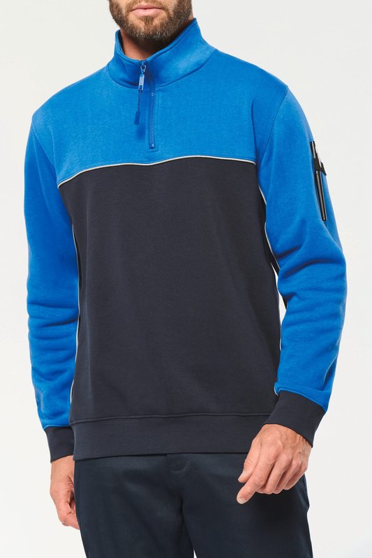 Sweat-shirt écoresponsable col zippé unisexe – Image 25