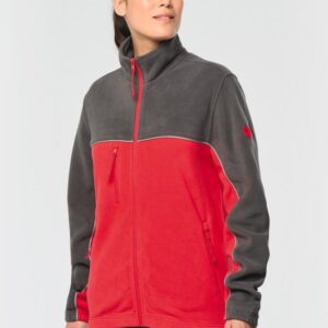 Veste micropolaire bicolore écoresponsable unisexe
