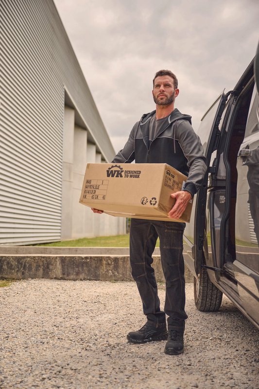 Veste molleton bicolore zippée à capuche écoresponsable unisexe – Image 6