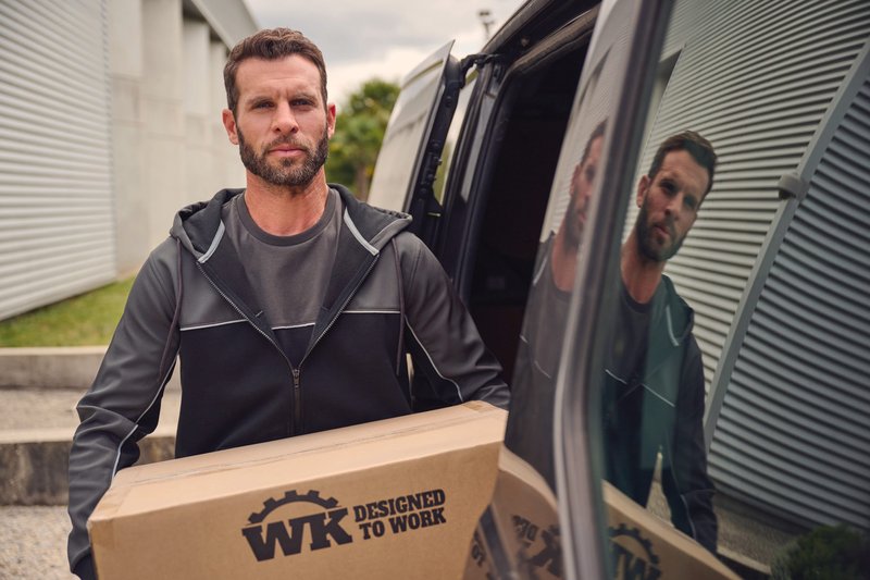 Veste molleton bicolore zippée à capuche écoresponsable unisexe – Image 32