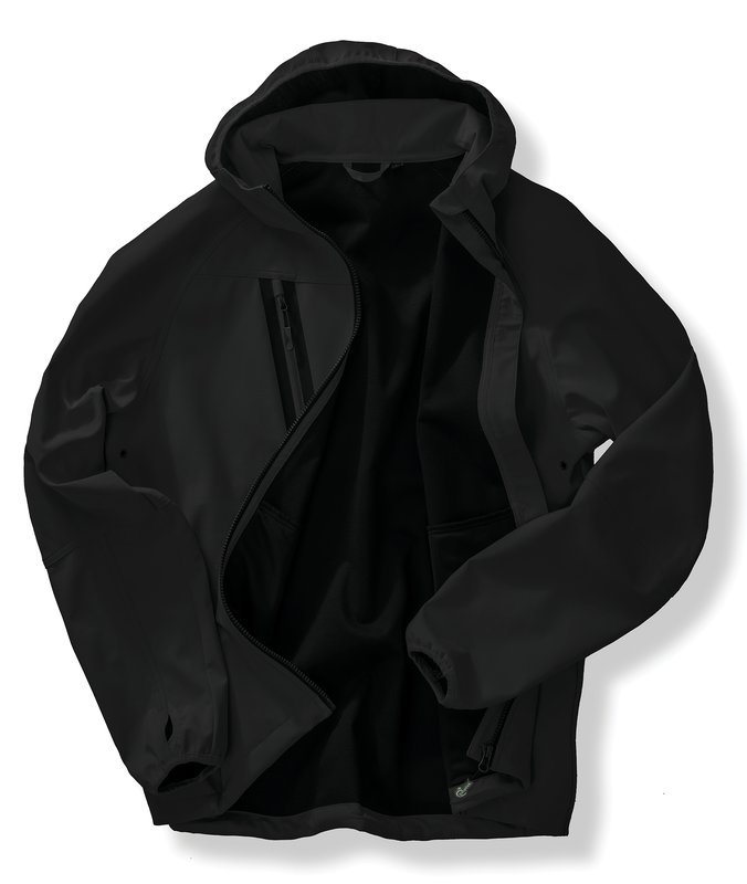 Veste Softshell 3 couches recyclée à capuche unisexe – Image 3