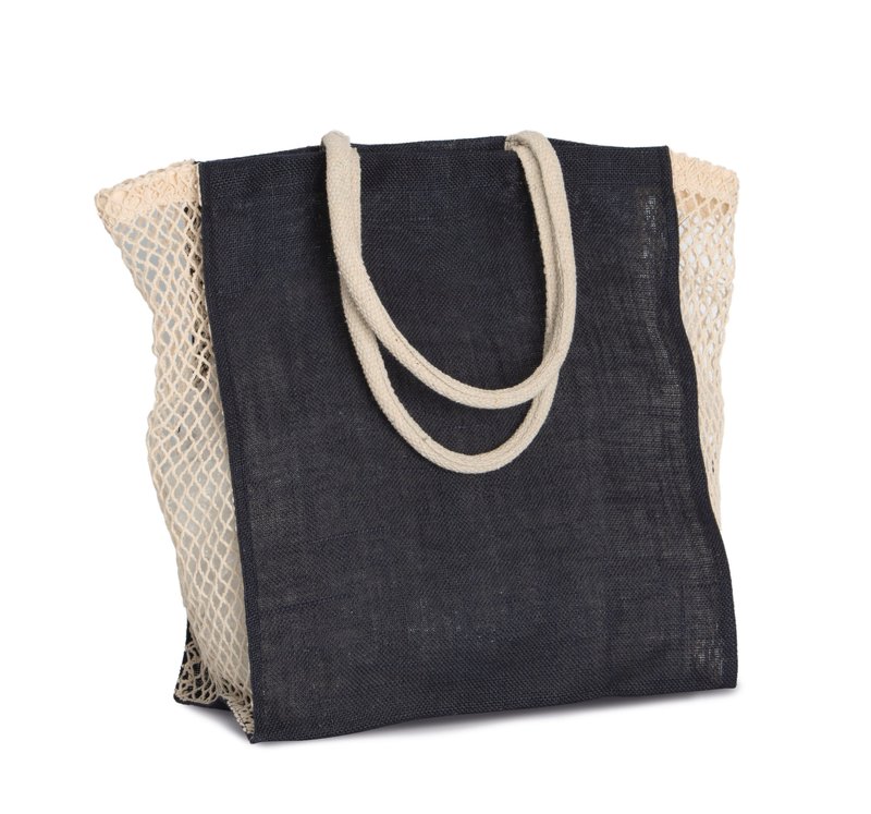 Sac shopping avec soufflet en filet – Image 5