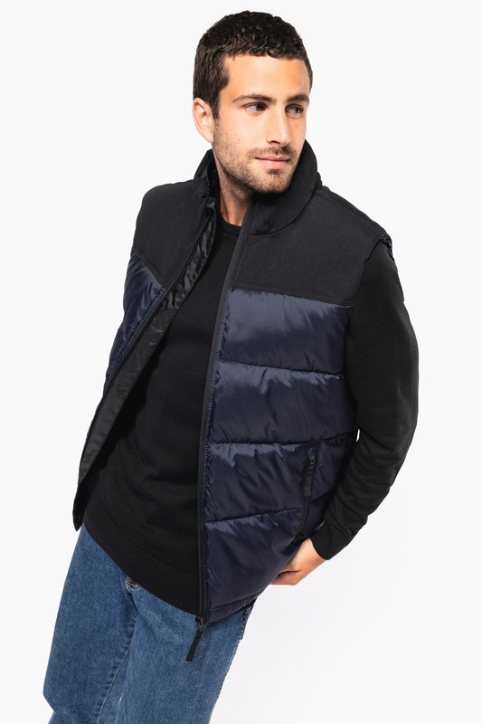 Bodywarmer matelassé bi-ton unisexe – Image 3