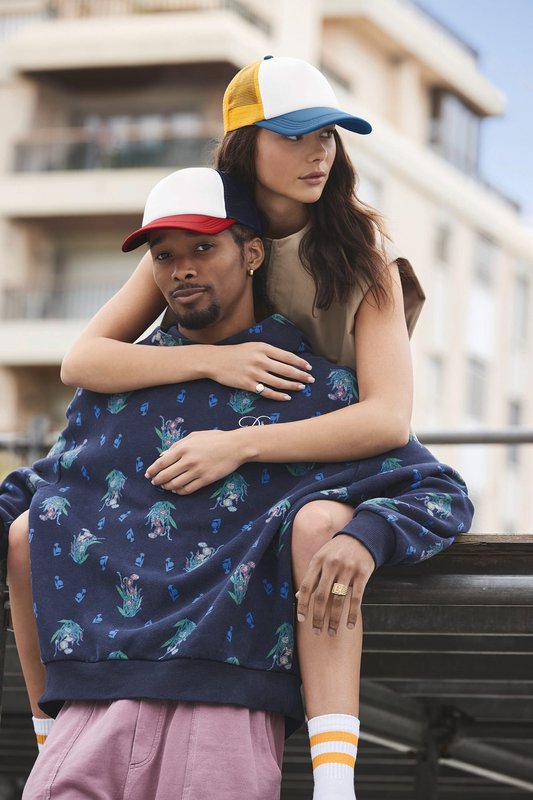 Casquette trucker 5 panneaux multicolor