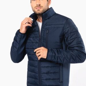 Veste bi-matière homme