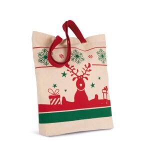 Sac shopping avec motifs de Noël