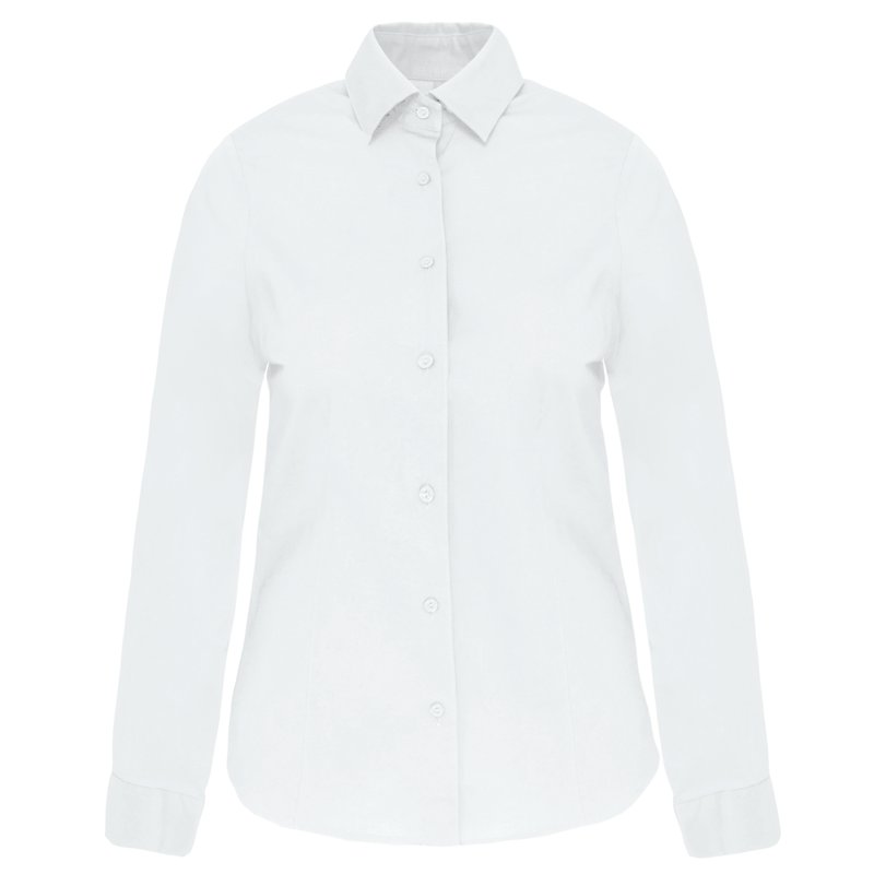 Chemise coton / élasthanne manches longues femme – Image 6